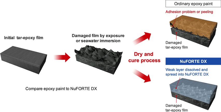 Compare epoxy paint to Nu FORTE DX